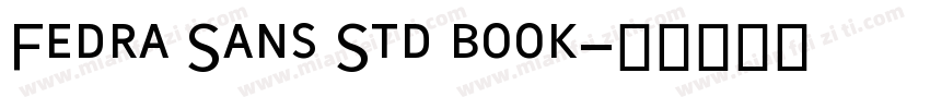 Fedra Sans Std book字体转换